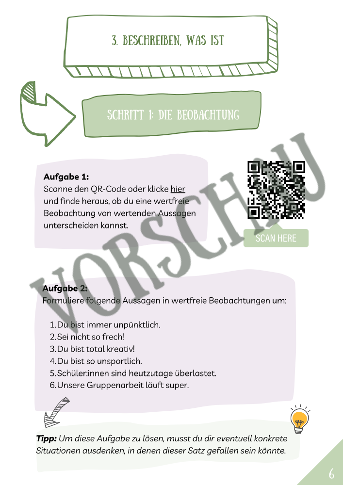 Schritt 1: Die Beobachtung