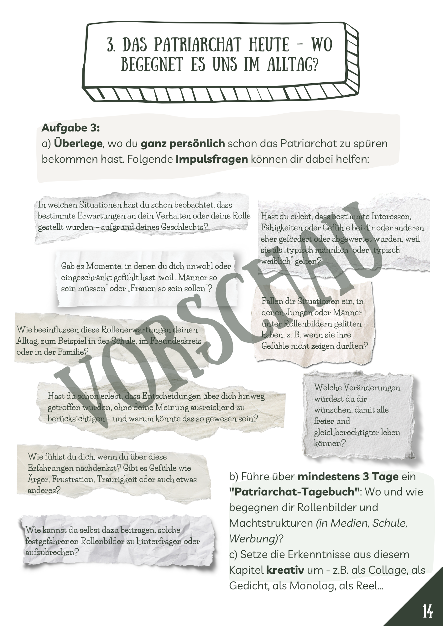 Das Patriarchat heute