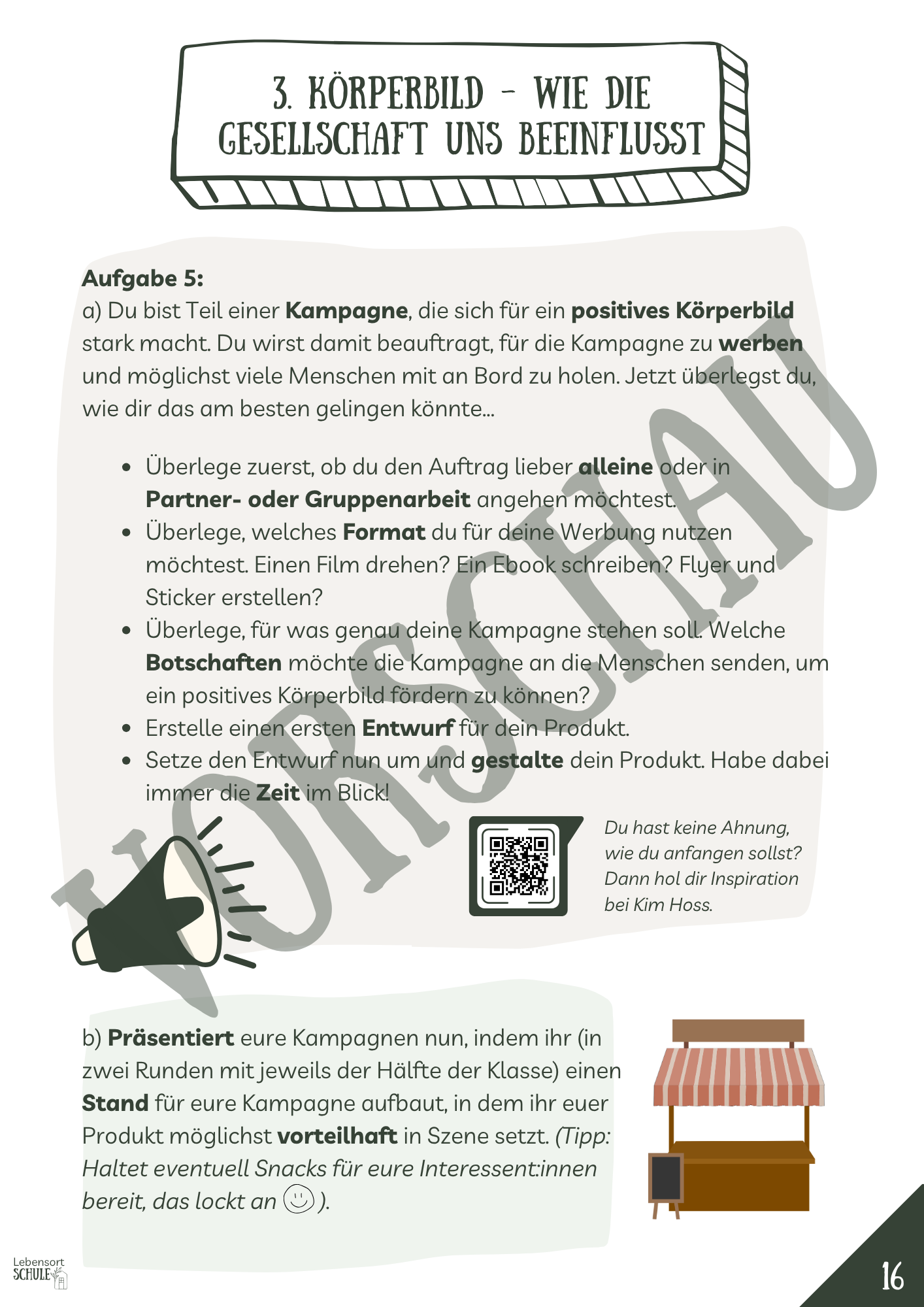 Projektheft "Selbstbild. Fremdbild. Körperbild": Wie die Gesellschaft uns beeinflusst