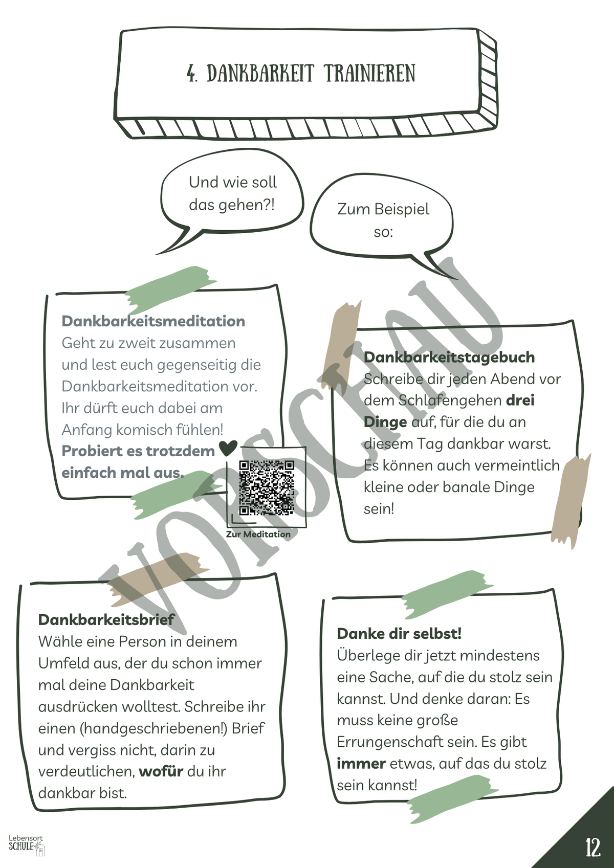 Projektheft "Die Macht des Mindsets": Dankbarkeit trainieren