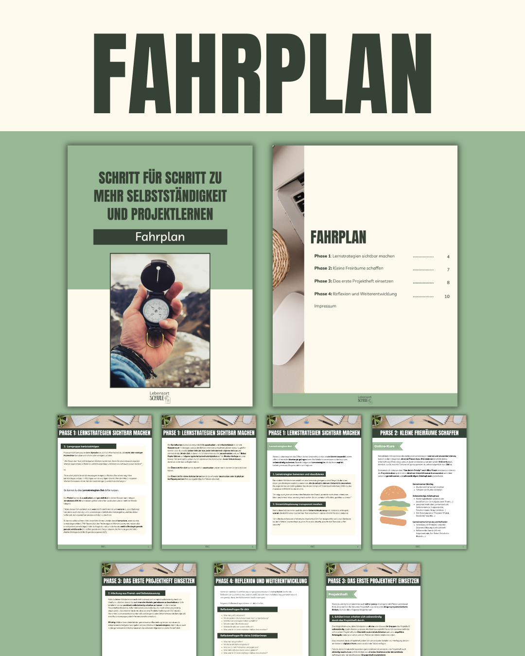Durchstarter Paket Projektlernen Fahrplan