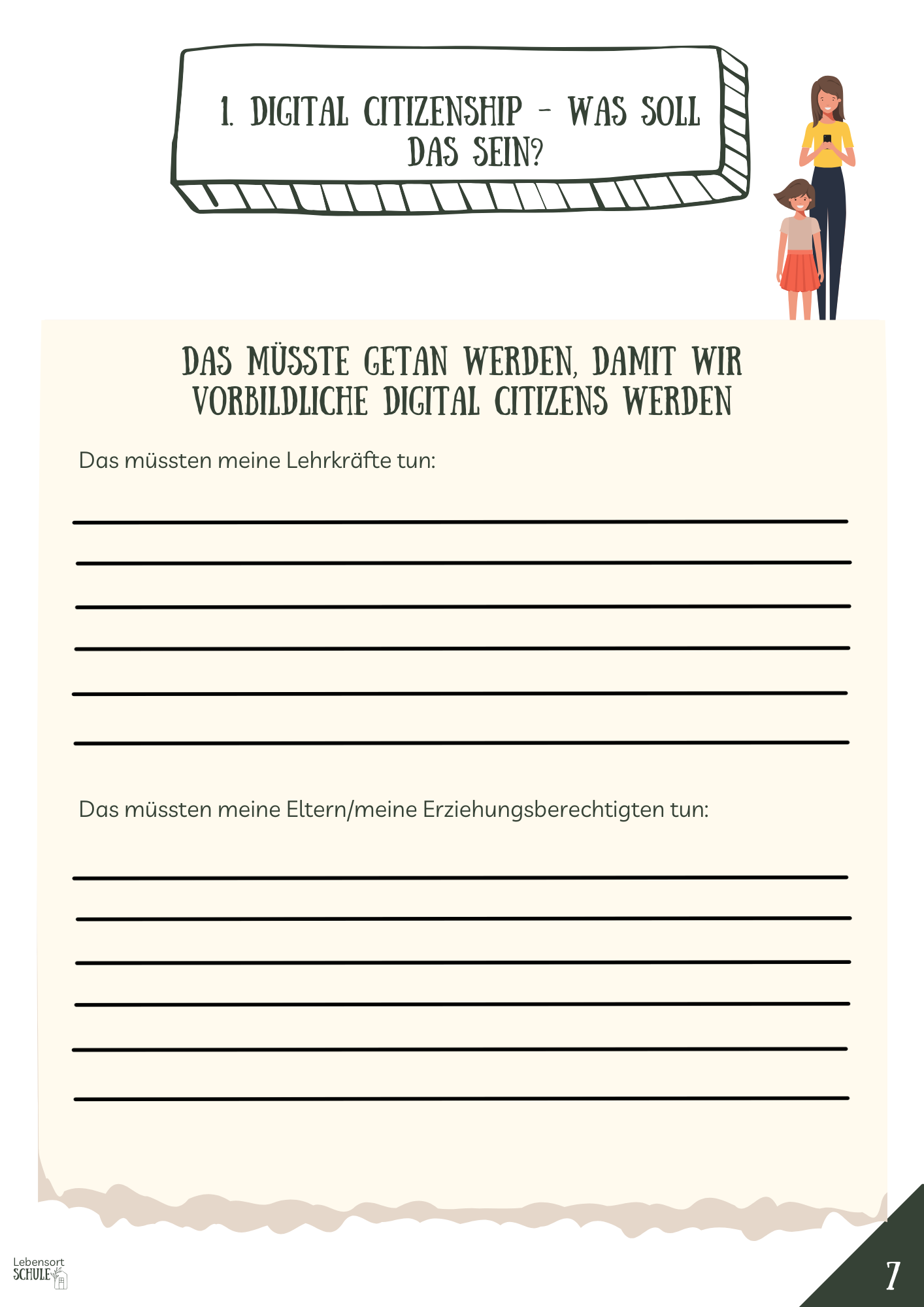 Projektheft "Digital Citizenship": Was soll das sein?