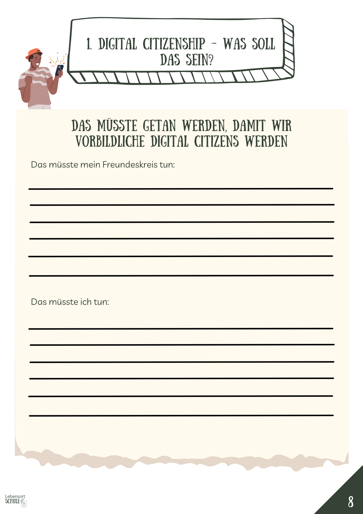 Projektheft "Digital Citizenship": Was soll das sein?