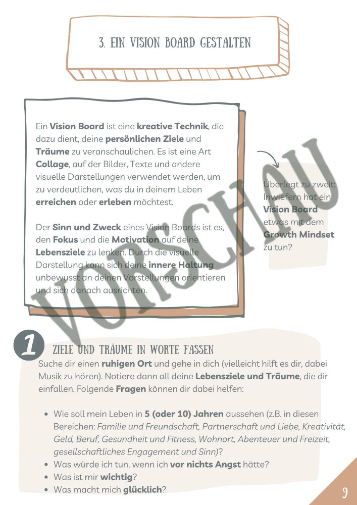 Ein Vision Board gestalten