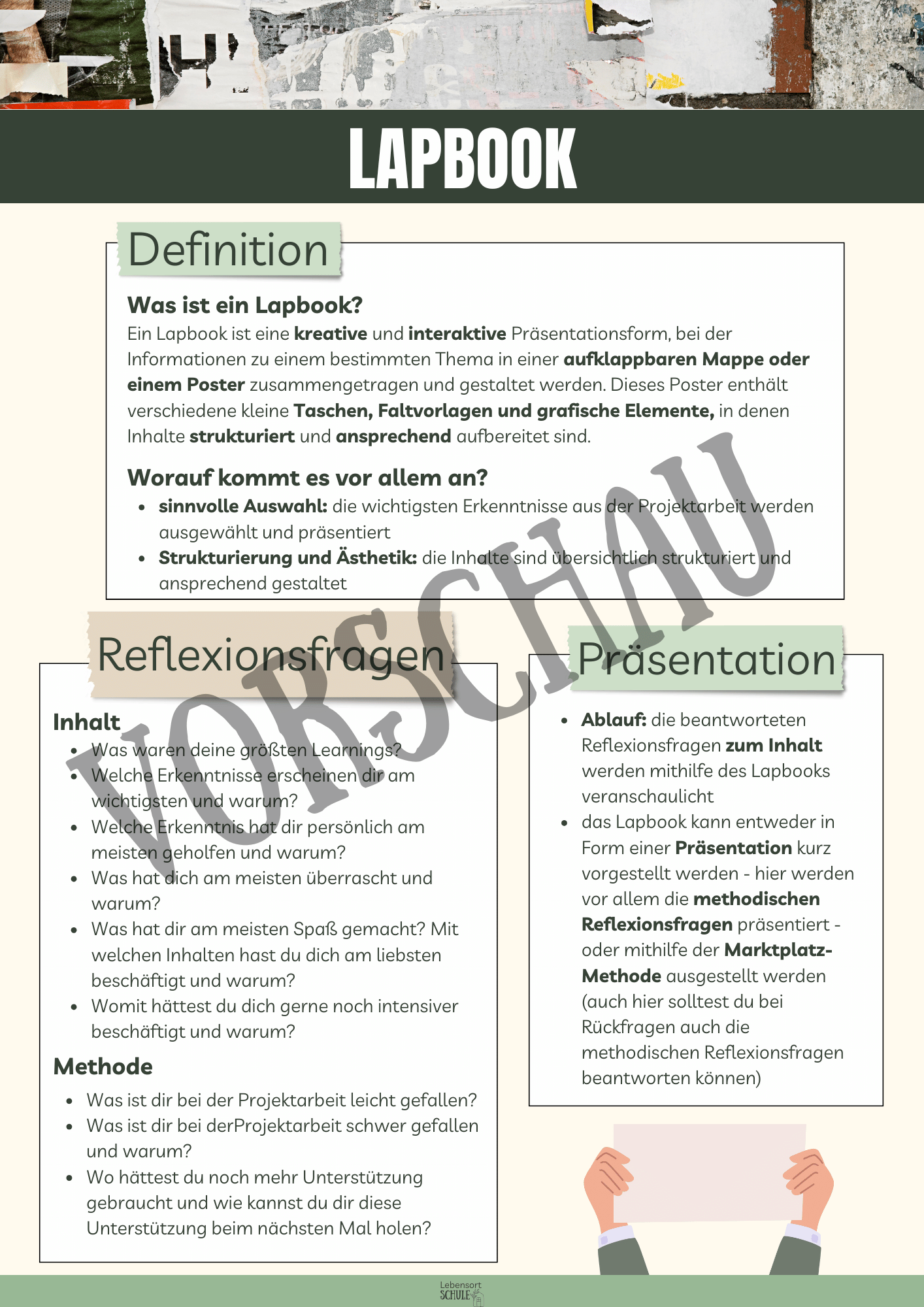 Praxisheft Projektarbeit: Lapbook