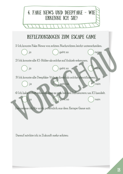 Projektheft: Digital Citizenship - Fake News und Deepfake