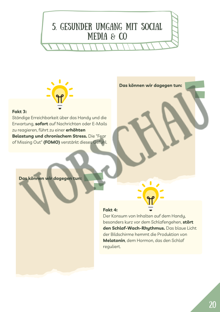 Projektheft: Digital Citizenship - Gesunder Umgang mit Social Media