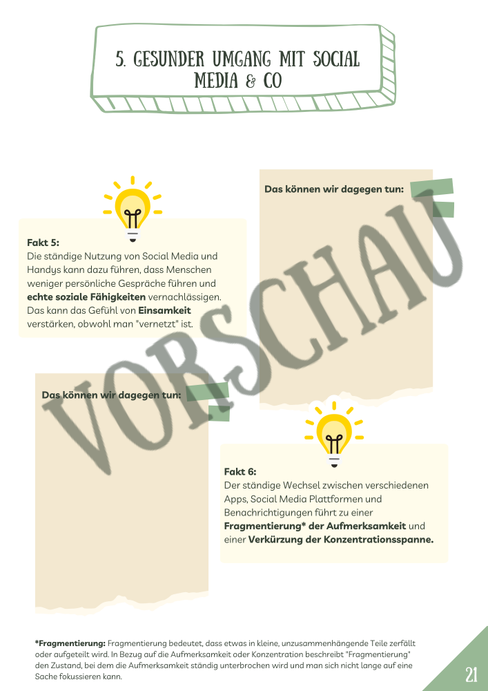 Projektheft: Digital Citizenship - Gesunder Umgang mit Social Media