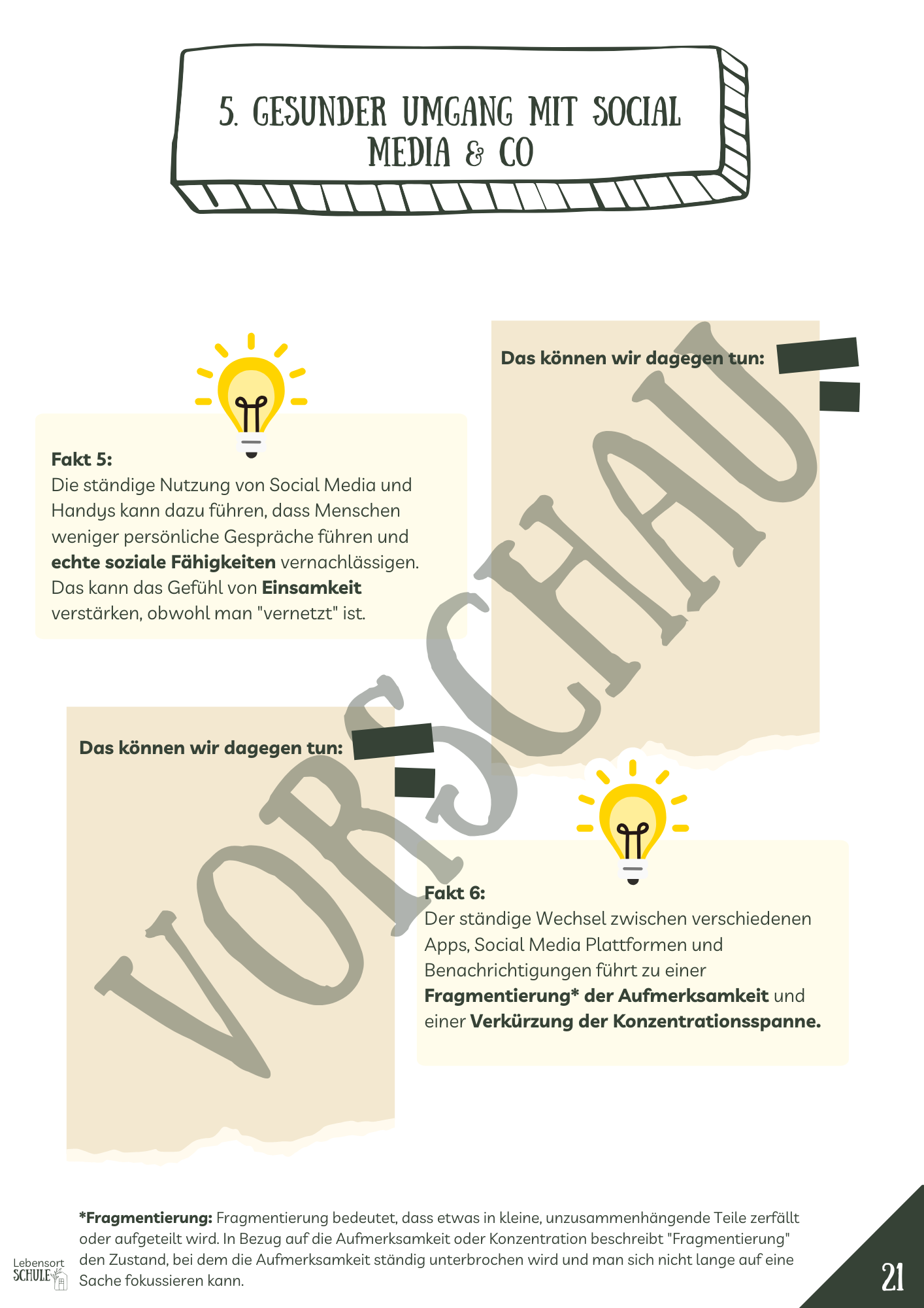 Projektheft "Digital Citizenship": Gesunder Umgang mit Social Media
