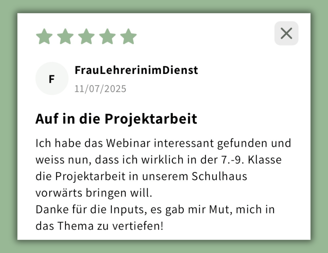 Lebensort Schule Testimonial