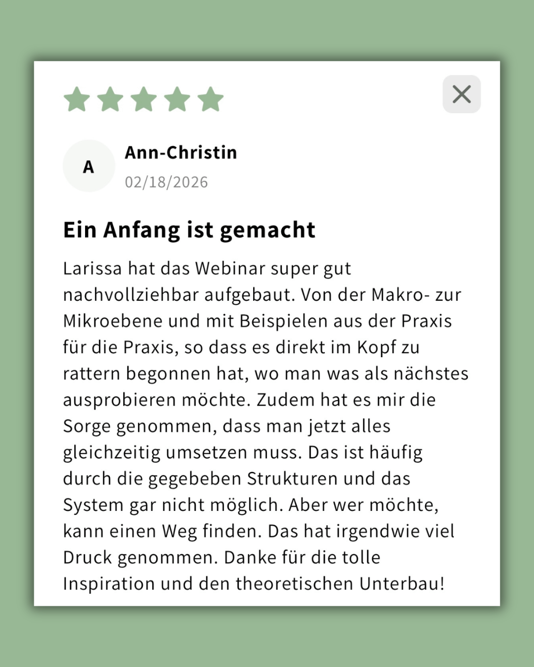 Lebensort Schule Testimonial