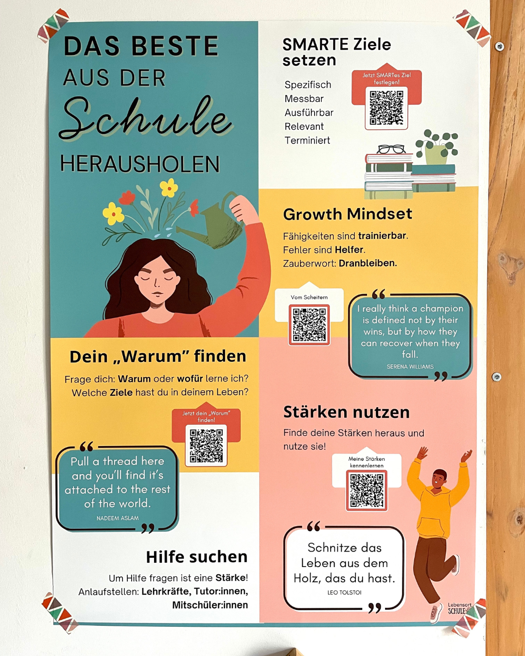 Lernposter: Das Beste aus der Schule herausholen