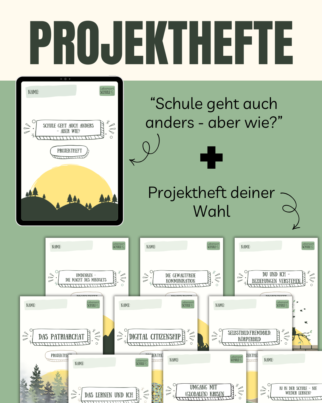 Durchstarter Paket Projektlernen Projekthefte