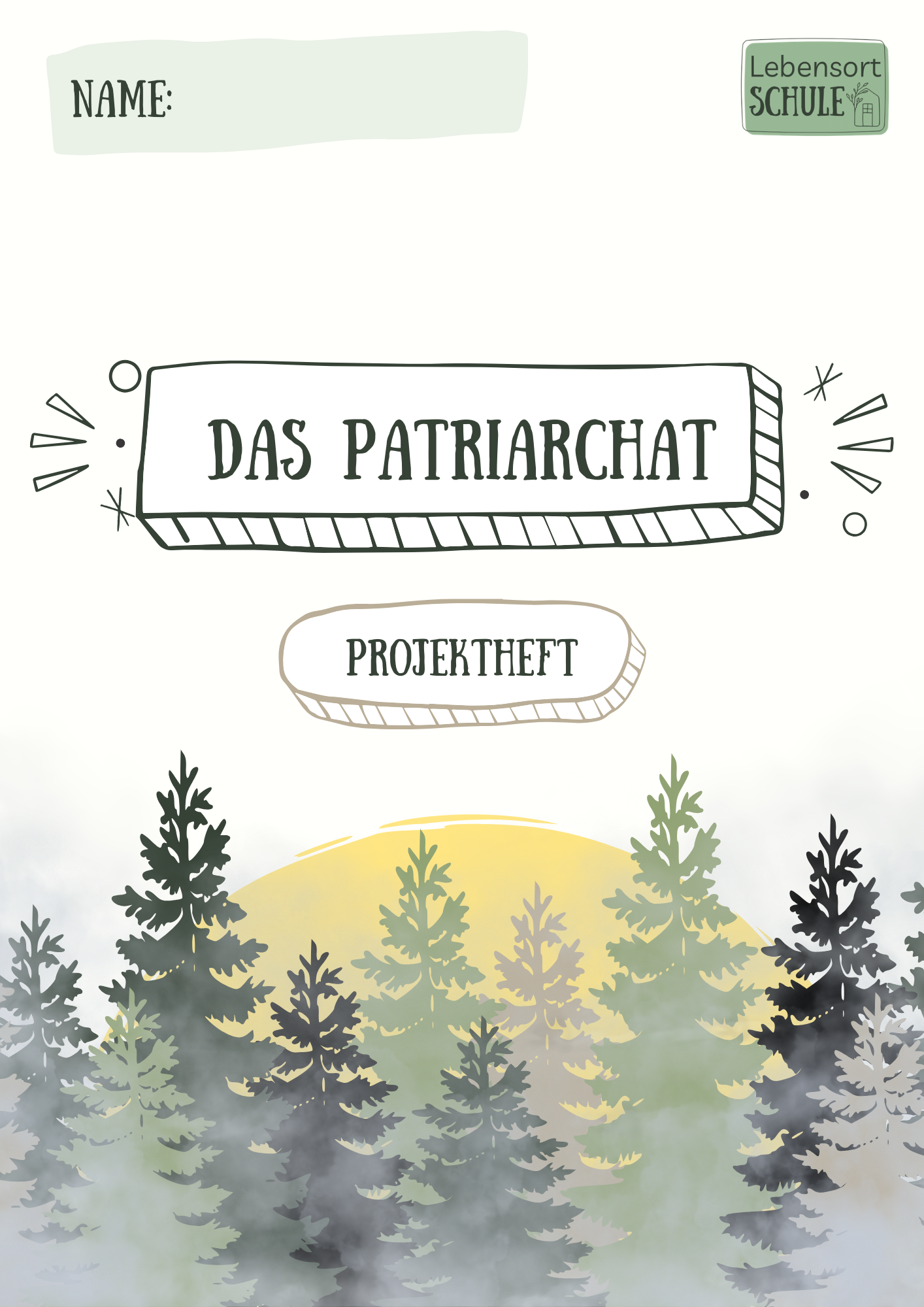 Projektheft "Das Patriarchat" Coverbild