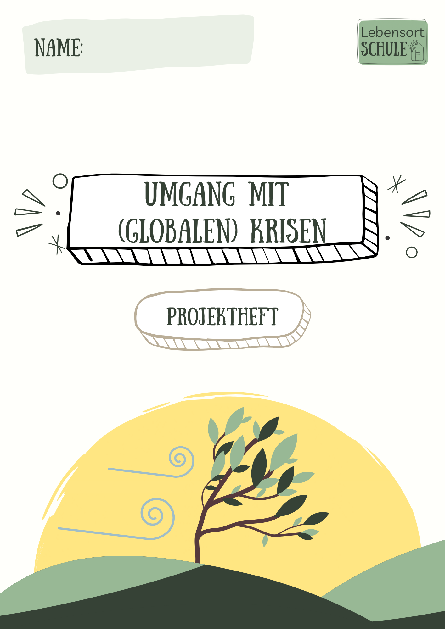 Projektheft "Umgang mit globalen Krisen": Coverbild