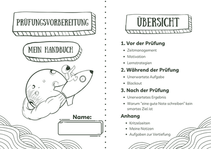 Handbuch zur Prüfungsvorbereitung - Deckblatt und Übersicht