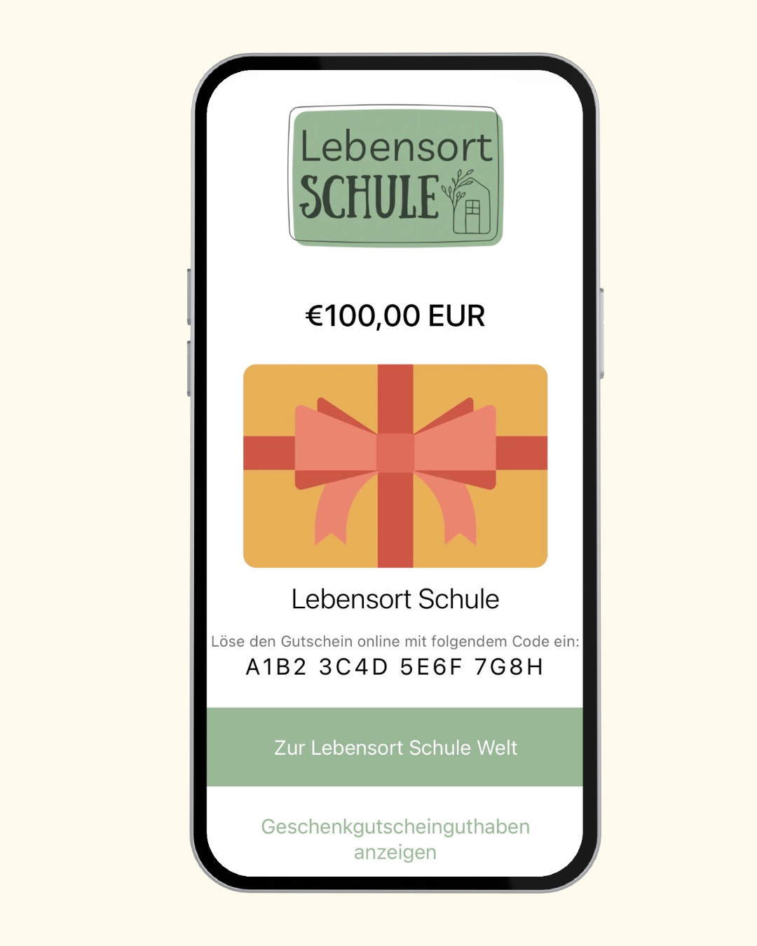 Lebensort Schule Gutschein