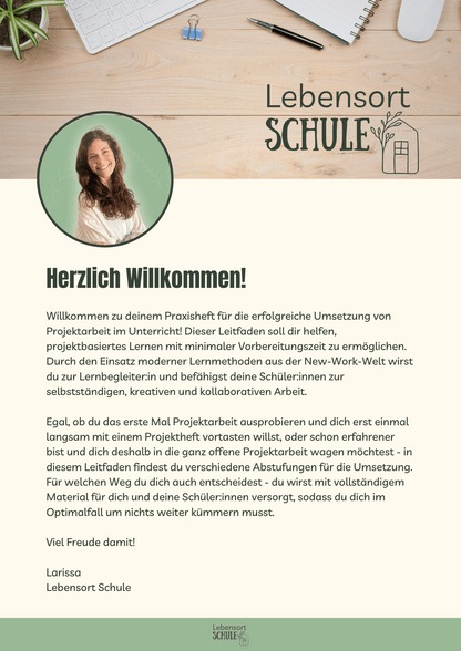 Praxisheft Projektarbeit: Herzlich Willkommen