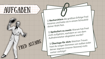 Wer bin ich? Aufgaben