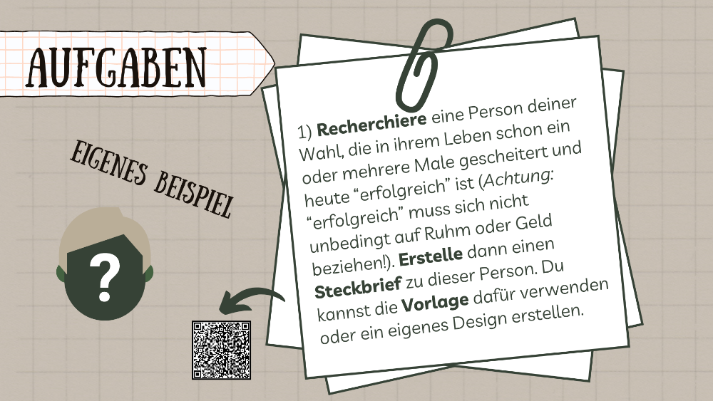 Jetzt bist du dran - Aufgaben