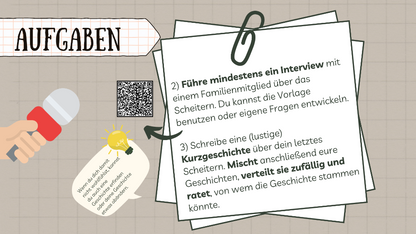 Jetzt bist du dran - Aufgaben