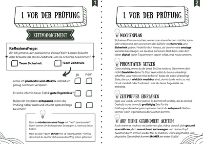 Handbuch zur Prüfungsvorbereitung - Vor der Prüfung