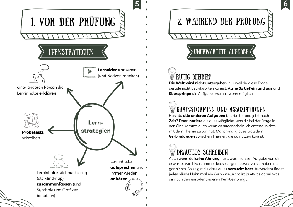 Handbuch zur Prüfungsvorbereitung - Vor und während der Prüfung